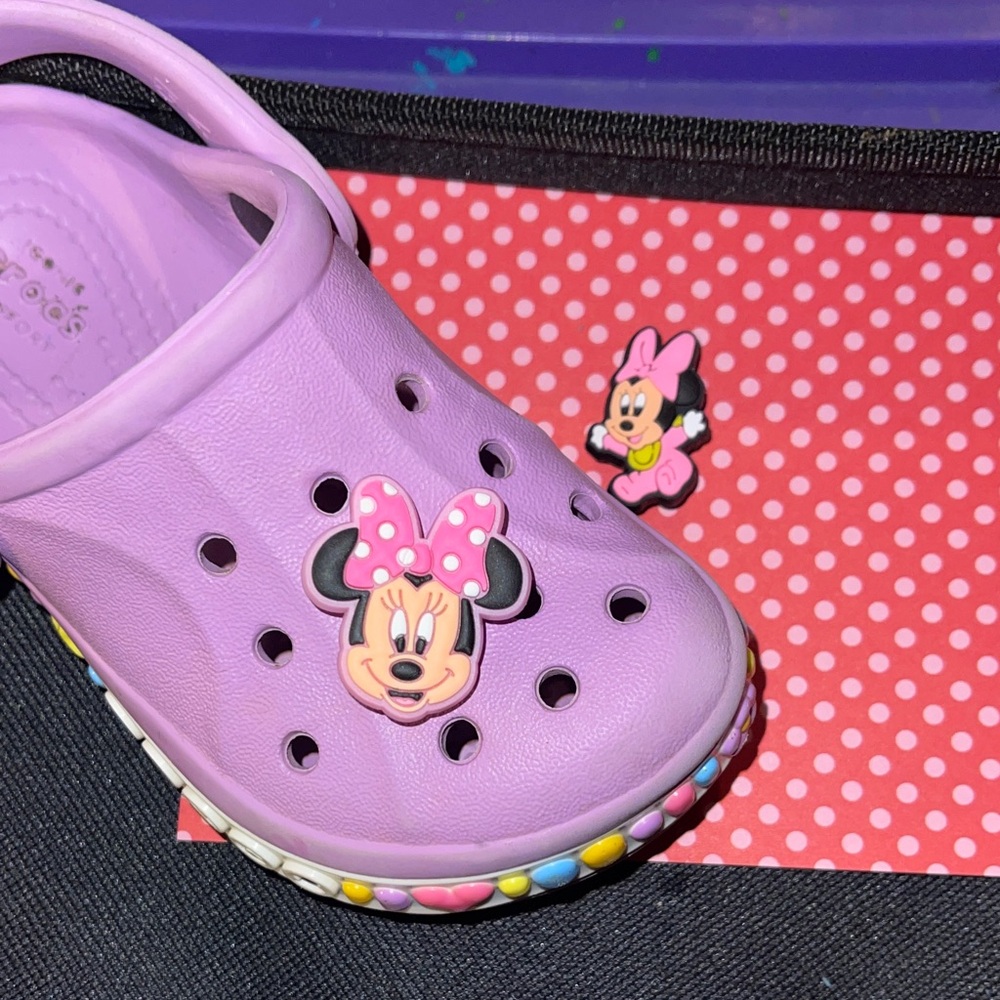 Jibbitz. Minnie Mouse Charms.